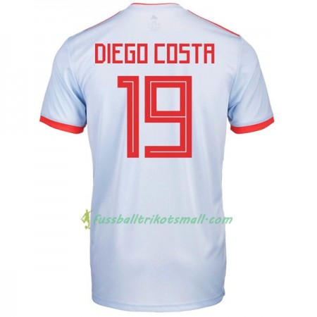 Günstige Fußballtrikots Spanien Diego Costa 19 WM 2018 Auswärts-trikot kaufen